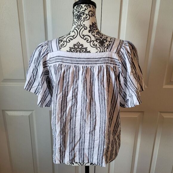 Loft Linen blend striped top - Picture 3 of 6